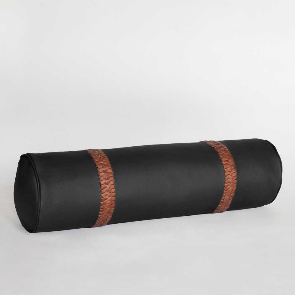 <a href="https://www.lavivahome.mom/talabartero-leather-poufs-pillows-collection/">Talabartero Collection</a><br /><span style="font-size:9pt;" > Braided Bolster Pillow</span> - Image 9