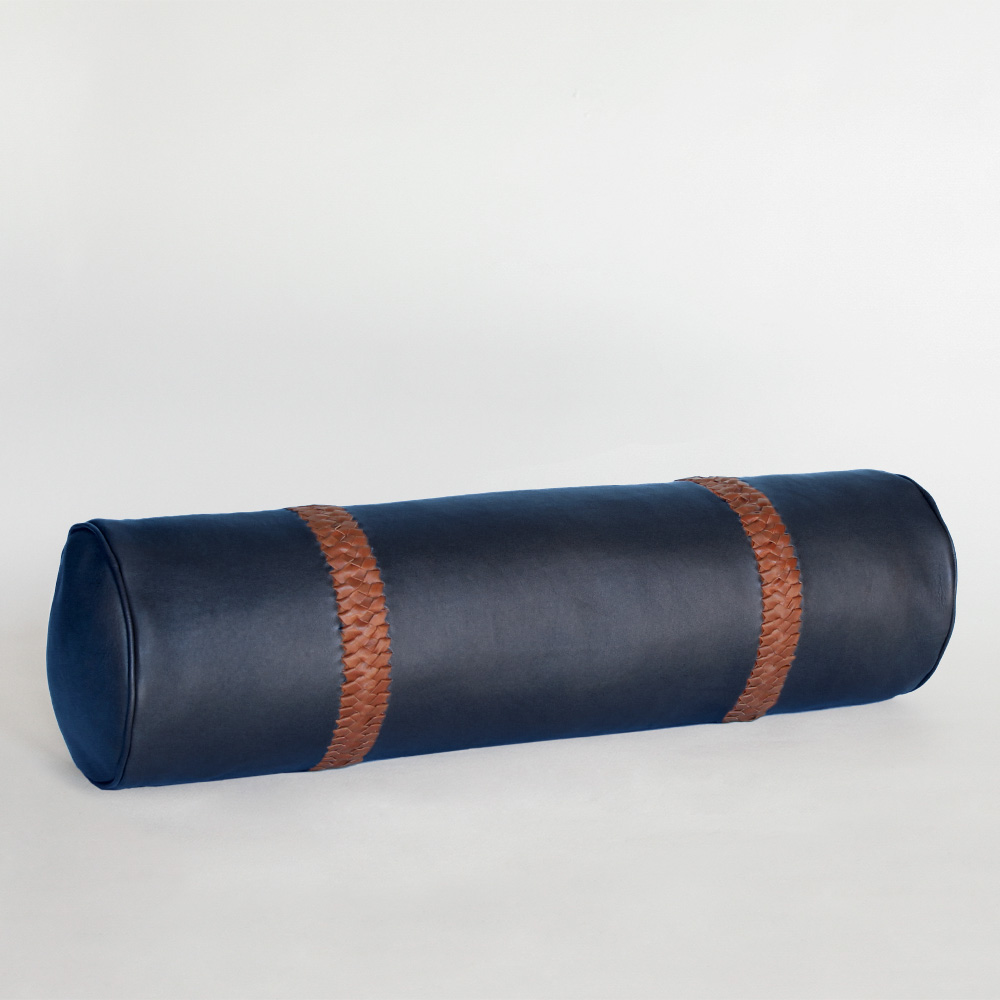 <a href="https://www.lavivahome.mom/talabartero-leather-poufs-pillows-collection/">Talabartero Collection</a><br /><span style="font-size:9pt;" > Braided Bolster Pillow</span> - Image 7