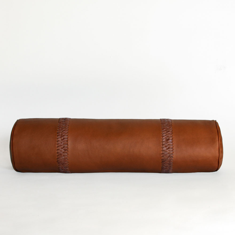 <a href="https://www.lavivahome.mom/talabartero-leather-poufs-pillows-collection/">Talabartero Collection</a><br /><span style="font-size:9pt;" > Braided Bolster Pillow</span> - Image 6