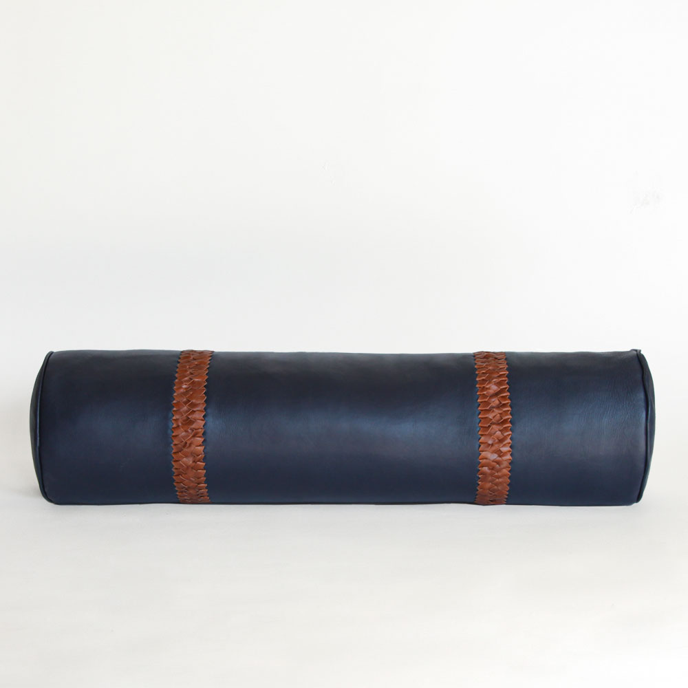 <a href="https://www.lavivahome.mom/talabartero-leather-poufs-pillows-collection/">Talabartero Collection</a><br /><span style="font-size:9pt;" > Braided Bolster Pillow</span> - Image 8