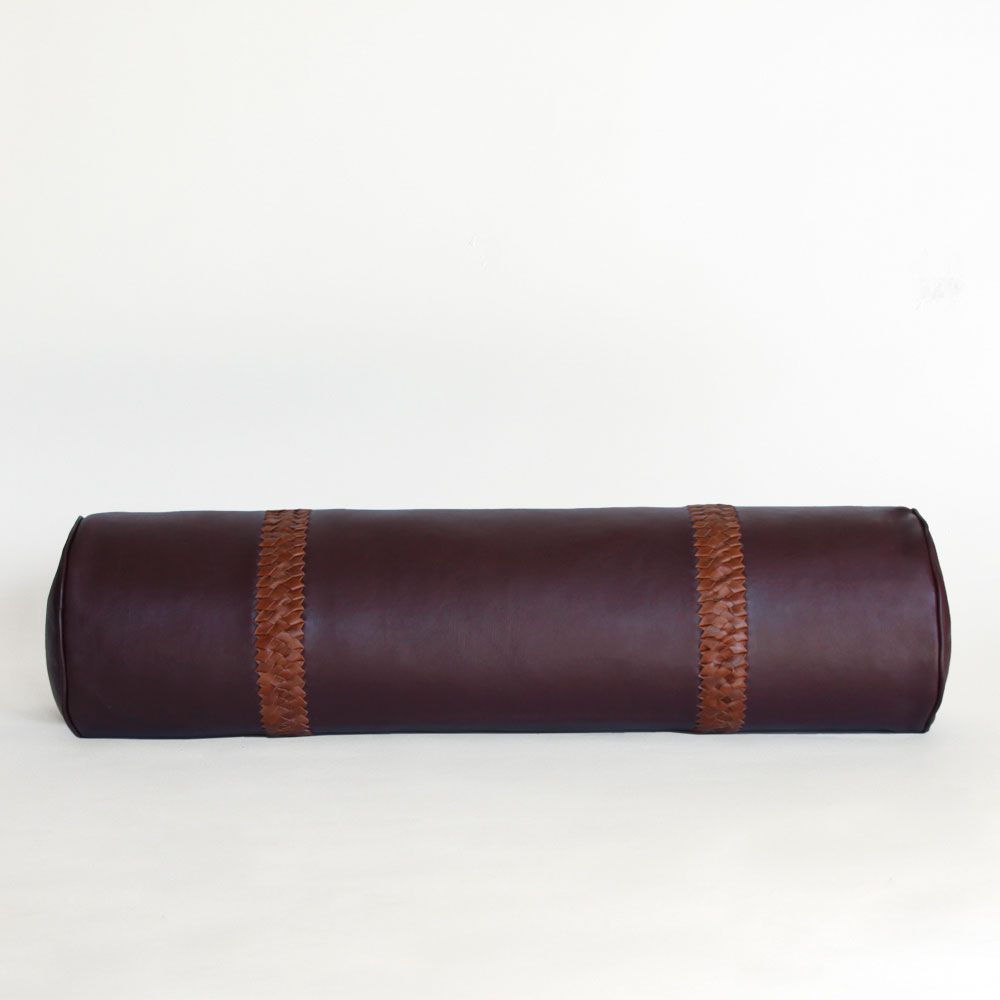 <a href="https://www.lavivahome.mom/talabartero-leather-poufs-pillows-collection/">Talabartero Collection</a><br /><span style="font-size:9pt;" > Braided Bolster Pillow</span> - Image 2