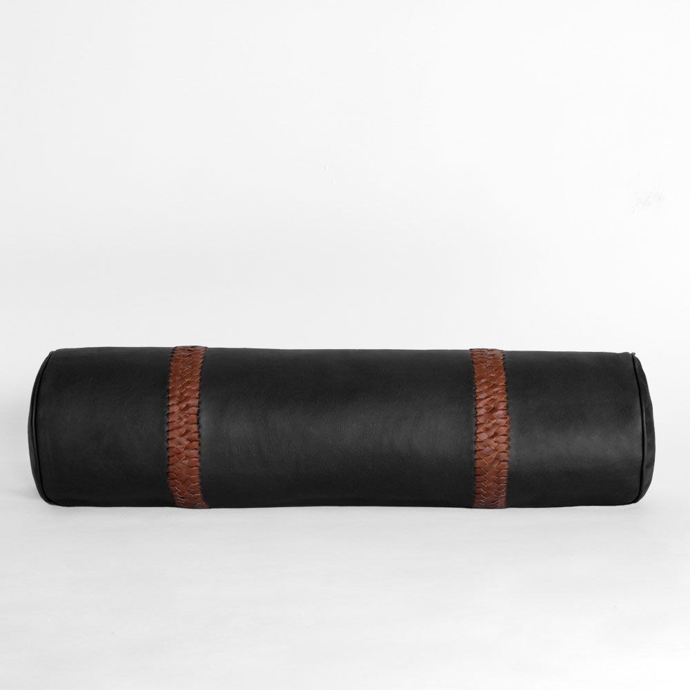 <a href="https://www.lavivahome.mom/talabartero-leather-poufs-pillows-collection/">Talabartero Collection</a><br /><span style="font-size:9pt;" > Braided Bolster Pillow</span> - Image 10