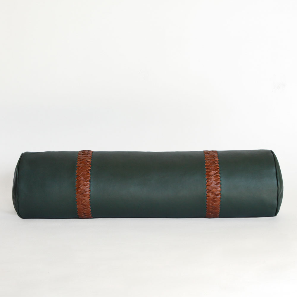 <a href="https://www.lavivahome.mom/talabartero-leather-poufs-pillows-collection/">Talabartero Collection</a><br /><span style="font-size:9pt;" > Braided Bolster Pillow</span> - Image 4