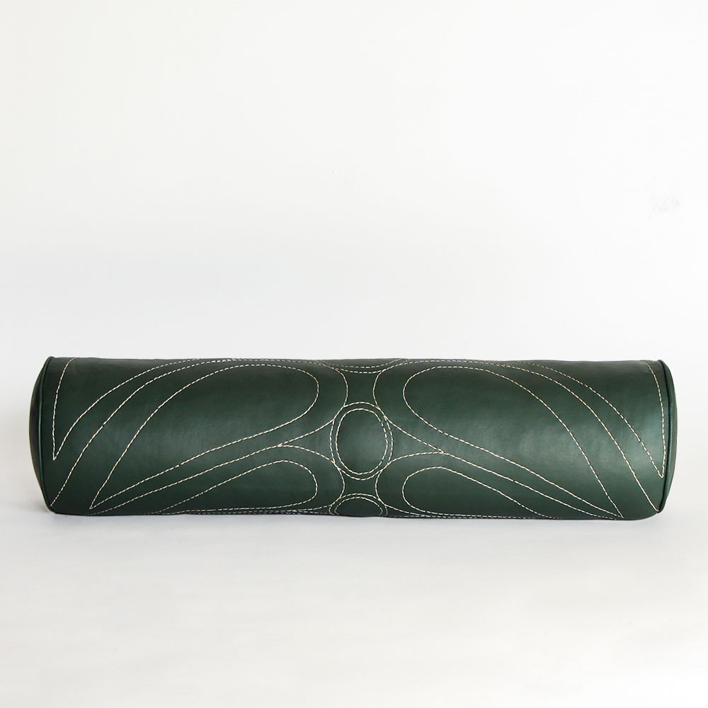 <a href="https://www.lavivahome.mom/talabartero-leather-poufs-pillows-collection/">Talabartero Collection</a><br /><span style="font-size:9pt;" > Embroidered Bolster Pillow</span> - Image 6