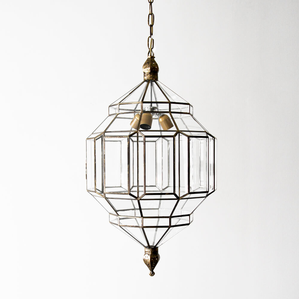 granada lighting from l'aviva home. handmade brass pendant light fixture.