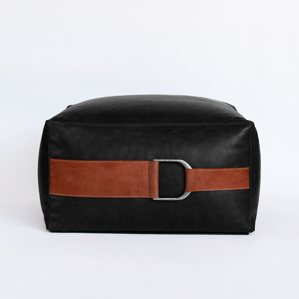 <a href="https://www.lavivahome.mom/talabartero-leather-poufs-pillows-collection/">Talabartero Leather Pouf</a><br /><span style="font-size:9pt;" >Two Tone</span> - Image 2