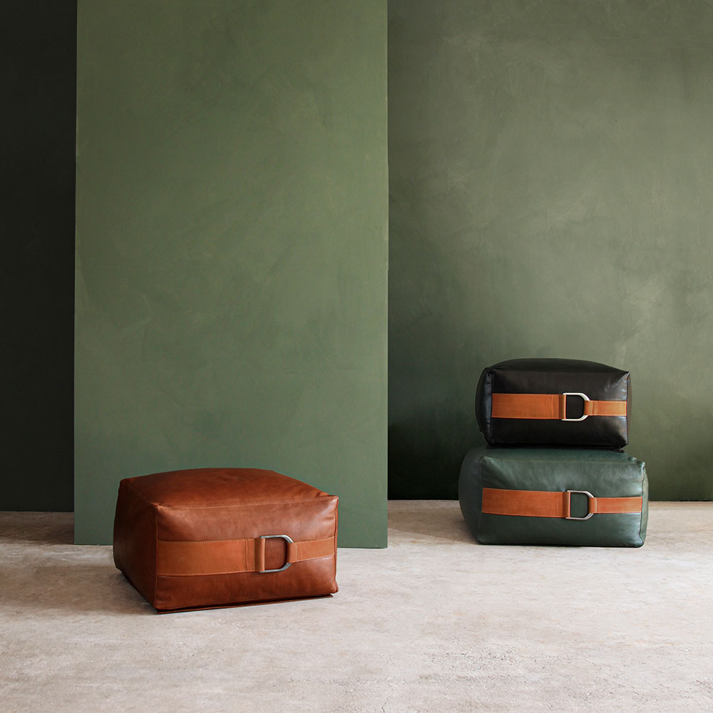 Talabartero-Leather_Poufs_Stacked_slide Talabartero Leather Poufs Stacked Slide