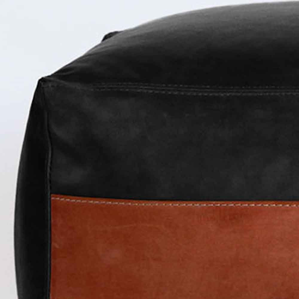 Talabartero_Pouf_leather-detail_negro+belt