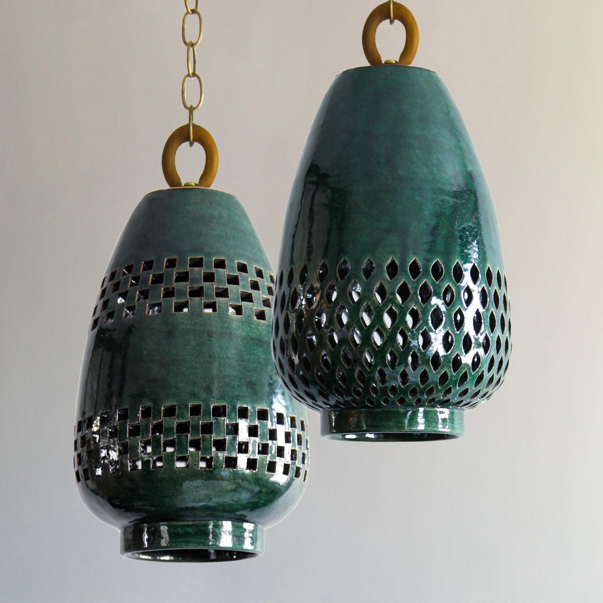 <a href="https://www.lavivahome.mom/shop/lighting/atzompa-pendant-lighting/">Atzompa Collection</a><br /><span style="font-size:9pt;" > Ajedrez Pendant Light, Size A</span> - Image 3