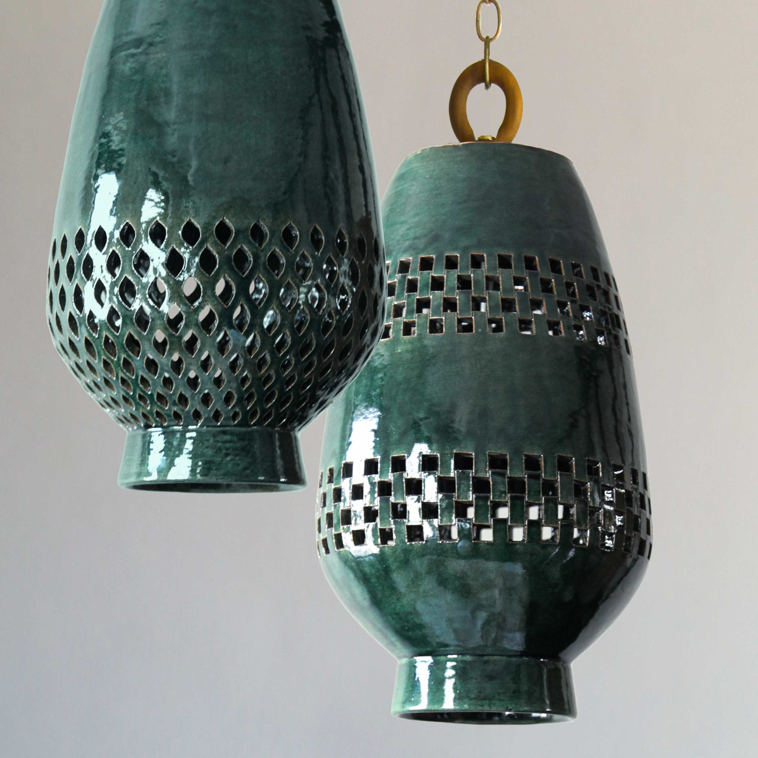 <a href="https://www.lavivahome.mom/shop/lighting/atzompa-pendant-lighting/">Atzompa Collection</a><br /><span style="font-size:9pt;" > Ajedrez Pendant Light, Size B</span> - Image 8