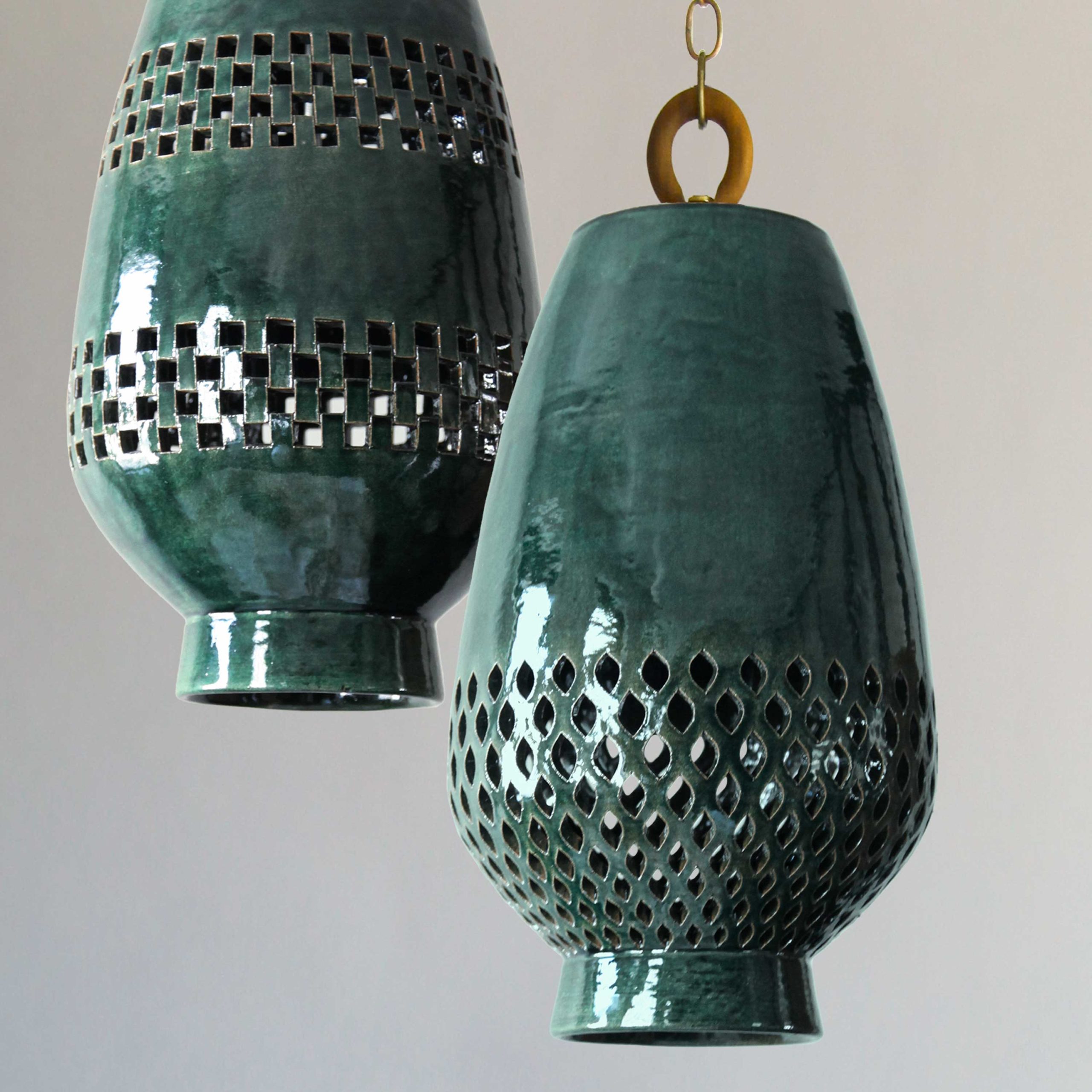 <a href="https://www.lavivahome.mom/shop/lighting/atzompa-pendant-lighting/">Atzompa Collection</a><br /><span style="font-size:9pt;" > Diamantes Pendant Light, Size B</span> - Image 3