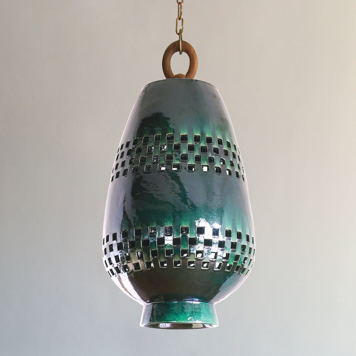 <a href="https://www.lavivahome.mom/shop/lighting/atzompa-pendant-lighting/">Atzompa Collection</a><br /><span style="font-size:9pt;" > Ajedrez Pendant Light, Size D</span> - Image 5