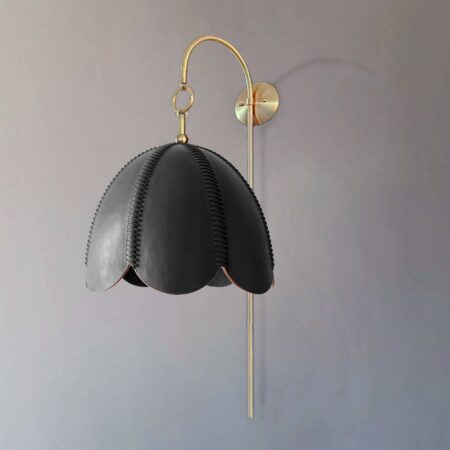 <a href="https://www.lavivahome.mom/lighting/talabartero-collection-saddle-lamps/">Saddle Lamps</a><br /><span style="font-size:9pt;" > Doma Arched Sconce</span>