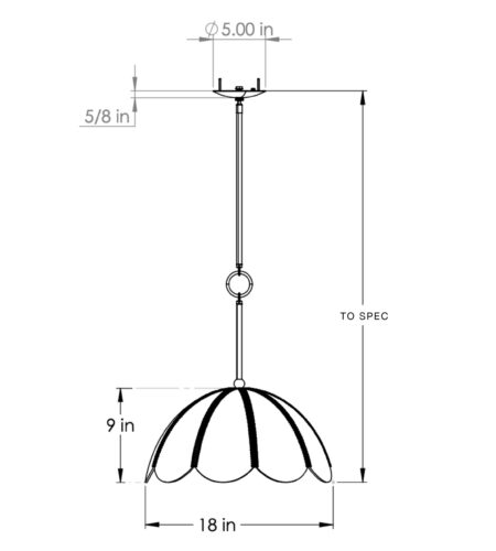 Saddle Lamp Capa II To-Scale Template