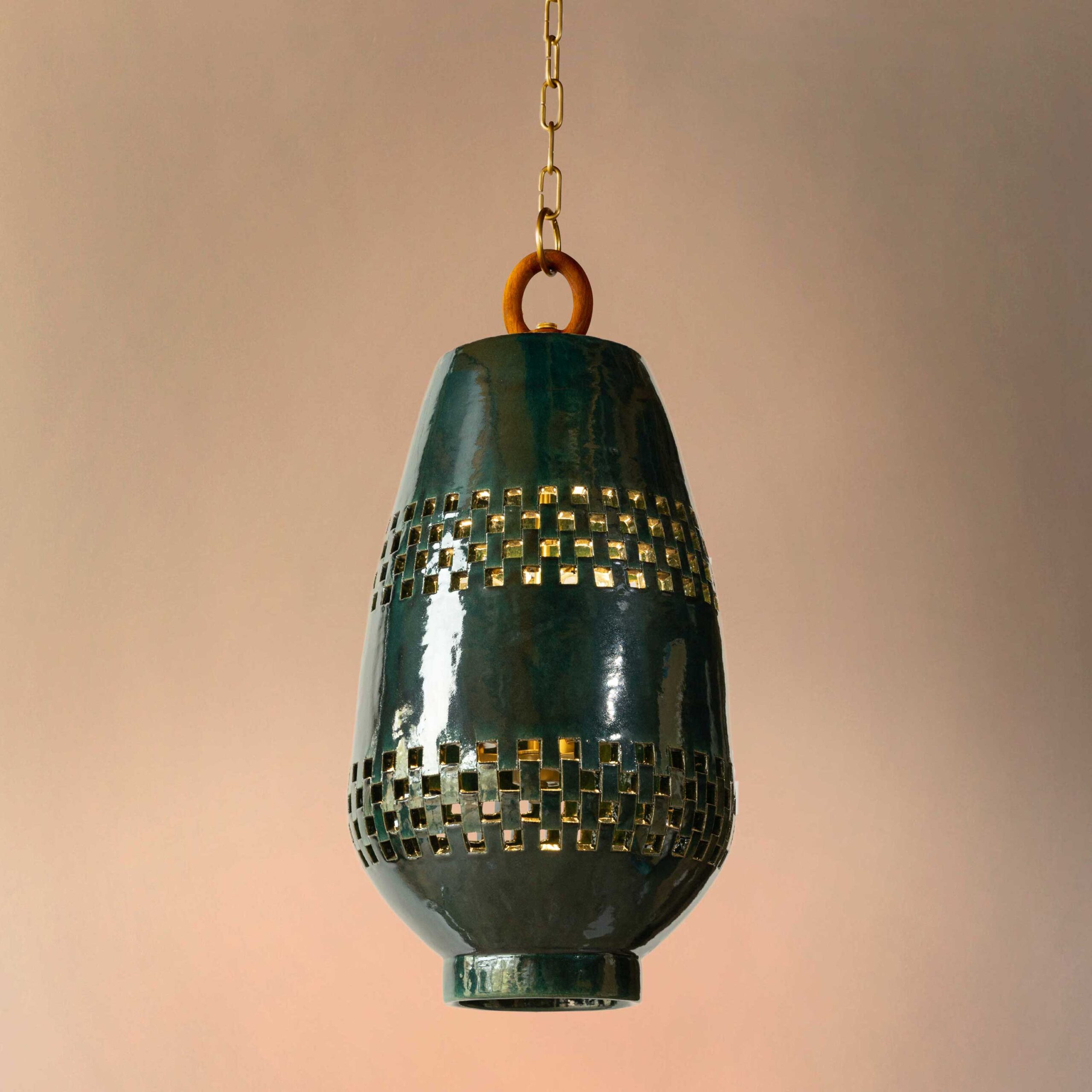 <a href="https://www.lavivahome.mom/shop/lighting/atzompa-pendant-lighting/">Atzompa Collection</a><br /><span style="font-size:9pt;" > Ajedrez Pendant Light, Size C</span> - Image 2