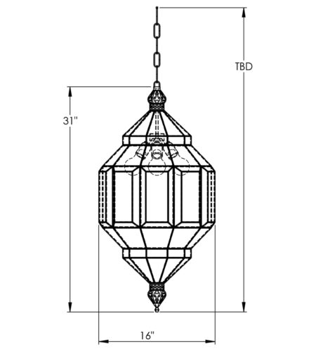 Granada Alhambra II Size B To-Scale Template