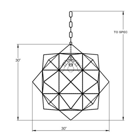 Granada Rombus Size D To-Scale Template