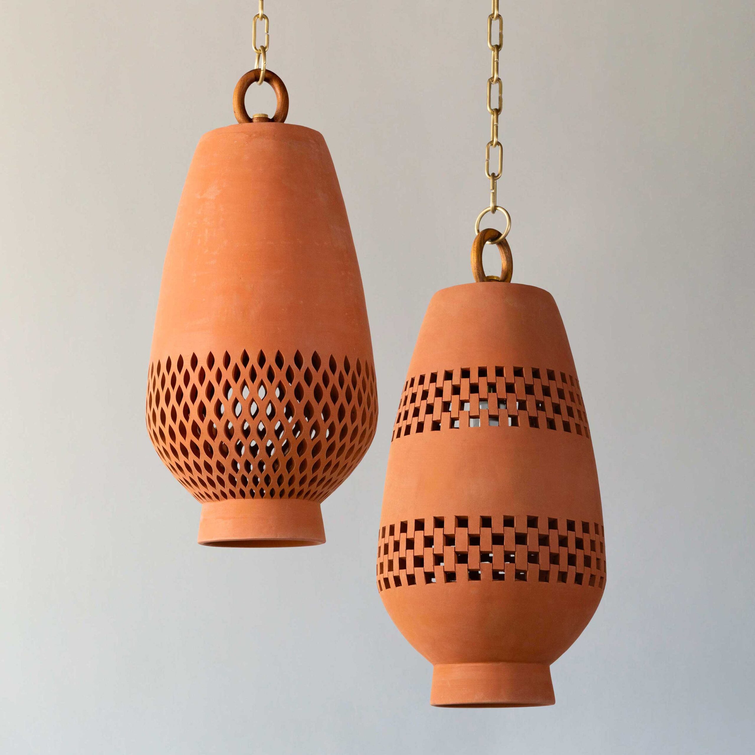 <a href="https://www.lavivahome.mom/shop/lighting/atzompa-pendant-lighting/">Atzompa Collection</a><br /><span style="font-size:9pt;" > Ajedrez Pendant Light, Size B</span> - Image 3