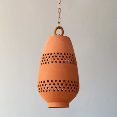 <a href="https://www.lavivahome.mom/shop/lighting/atzompa-pendant-lighting/">Atzompa Collection</a><br /><span style="font-size:9pt;" > Ajedrez Pendant Light, Size C</span>