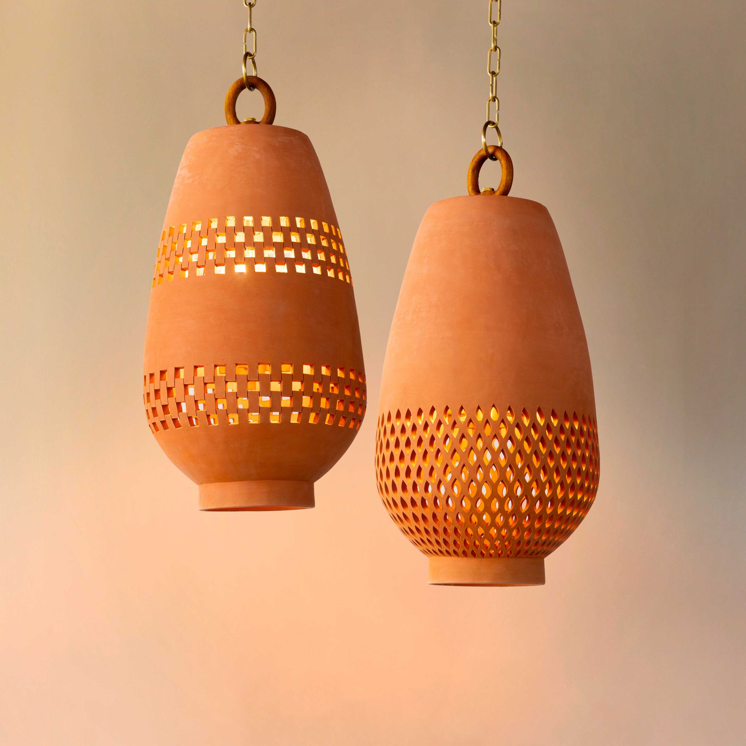 <a href="https://www.lavivahome.mom/shop/lighting/atzompa-pendant-lighting/">Atzompa Collection</a><br /><span style="font-size:9pt;" > Ajedrez Pendant Light, Size C</span> - Image 11