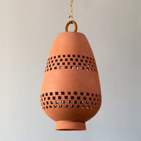 <a href="https://www.lavivahome.mom/shop/lighting/atzompa-pendant-lighting/">Atzompa Collection</a><br /><span style="font-size:9pt;" > Ajedrez Pendant Light, Size D</span>