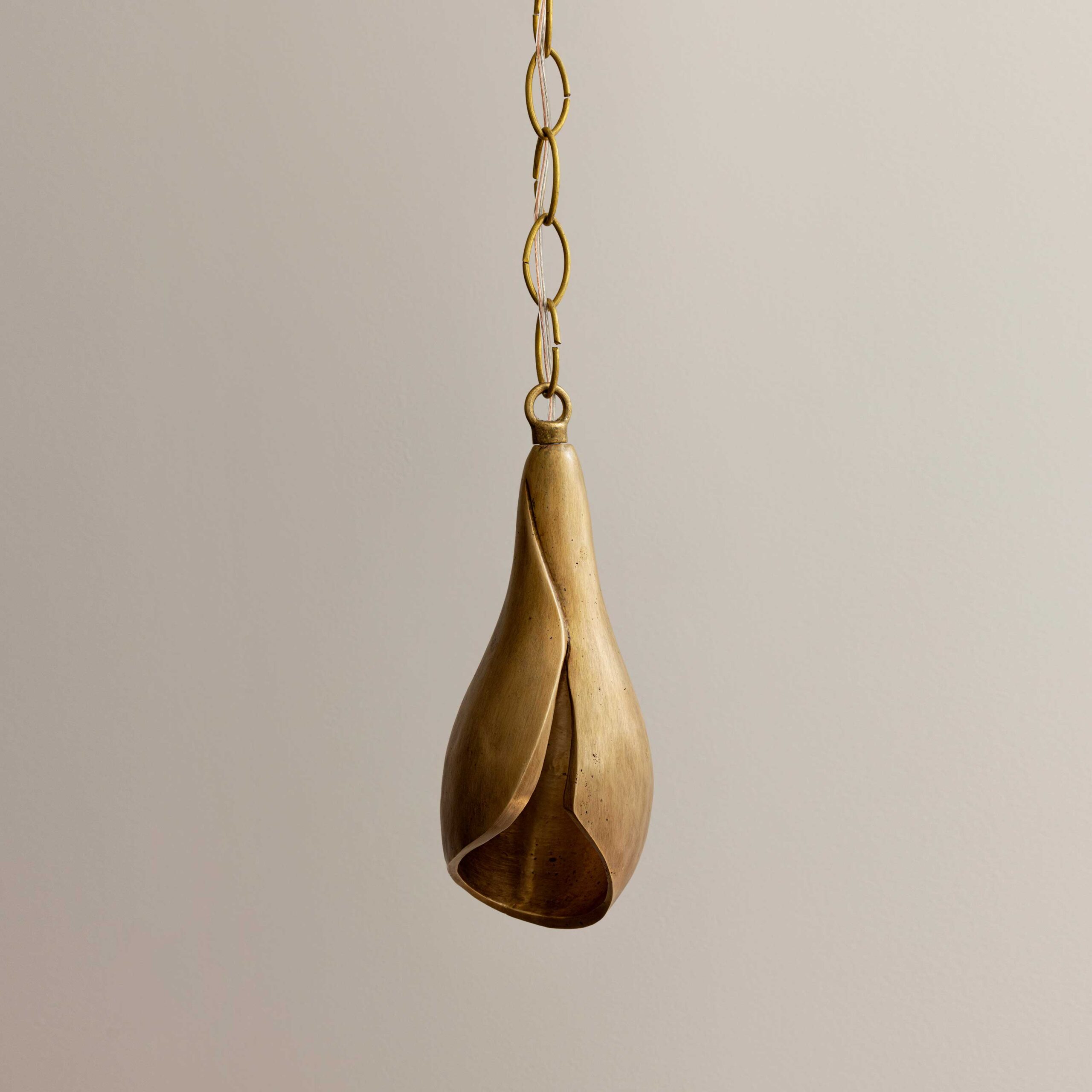 Lirio pendant in brasa finish
