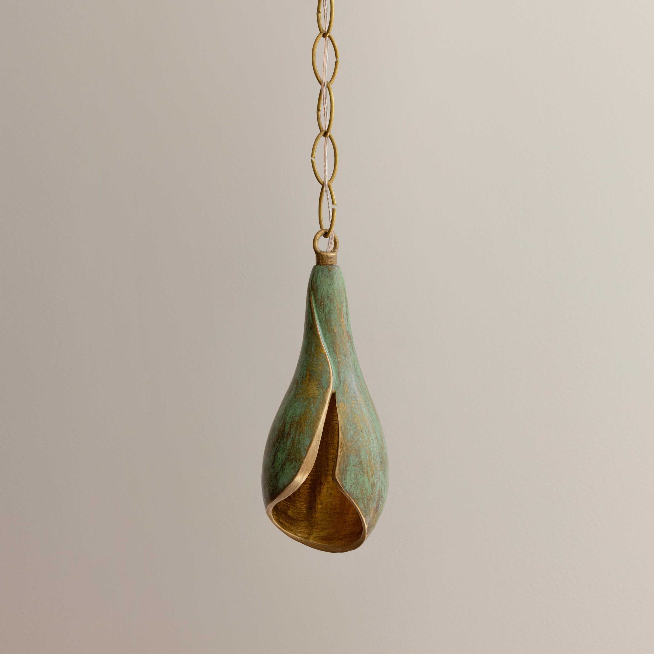 Lirio pendant in verdigris finish