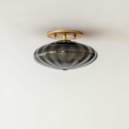 Agave Espadin Mini Flush-Mount Obsidian Glass