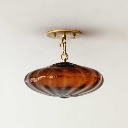 Agave Espadin Semi-Flush Cobre Glass